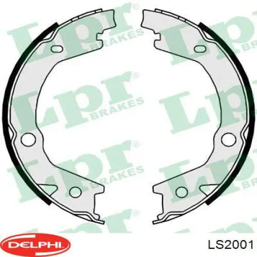 Zapatas de freno de mano LS2001 Delphi