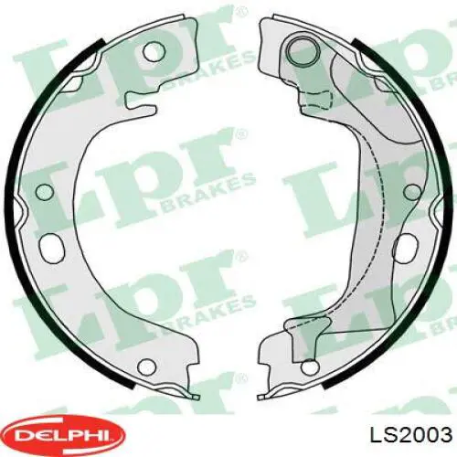 Zapatas de freno de tambor traseras Delphi LS2003 precio, desde 29,69 EUR