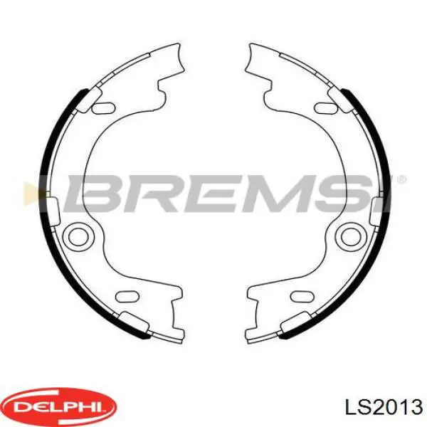 Zapatas de freno LS2013 Delphi