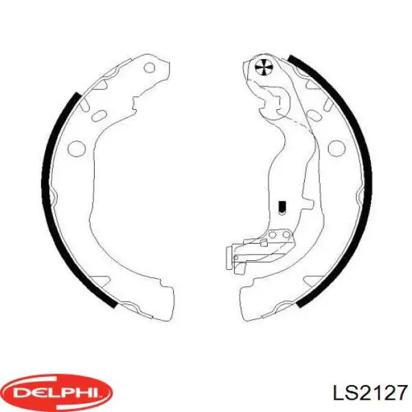 Zapatas de freno de tambor traseras Delphi LS2127 precio, desde 34,42 EUR