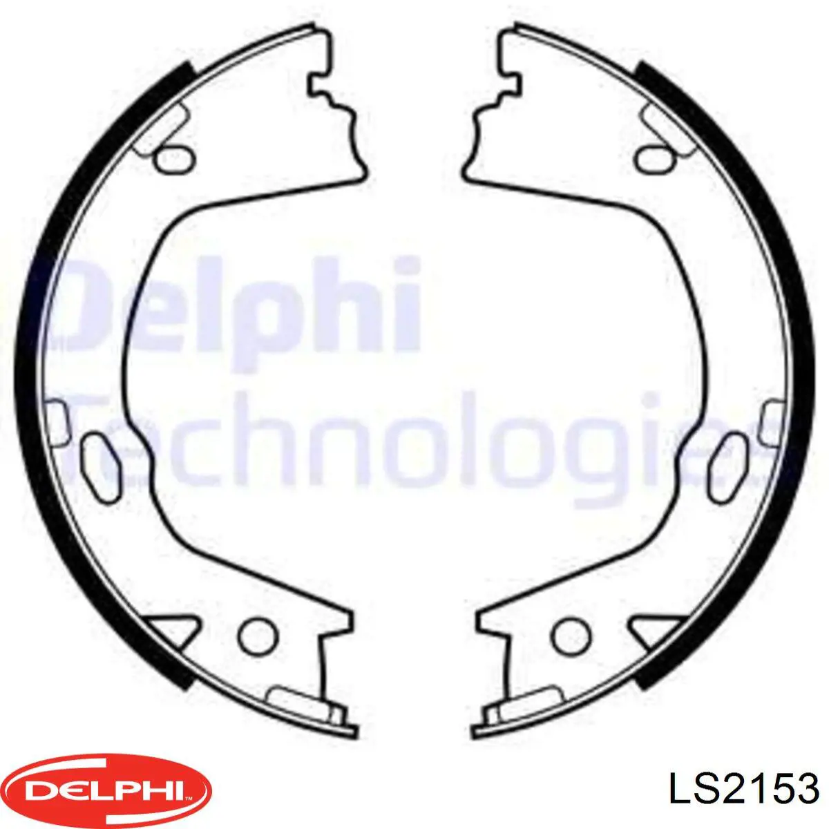 LS2153 Delphi Zapatas de freno de estacionamiento