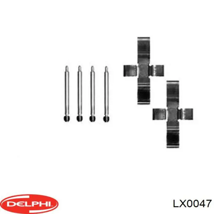 LX0047 Delphi conjunto de muelles almohadilla discos delanteros