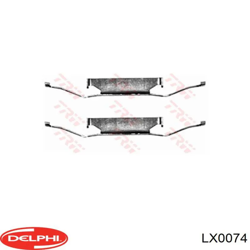 LX0074 Delphi conjunto de muelles almohadilla discos delanteros
