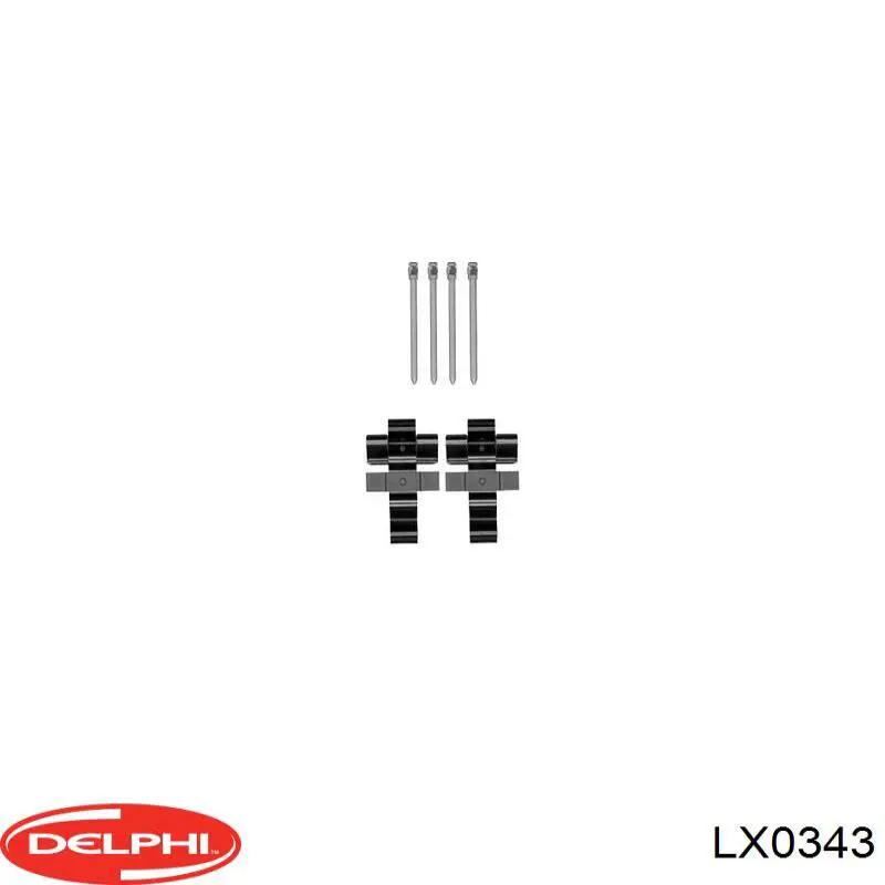 LX0343 Delphi conjunto de muelles almohadilla discos delanteros