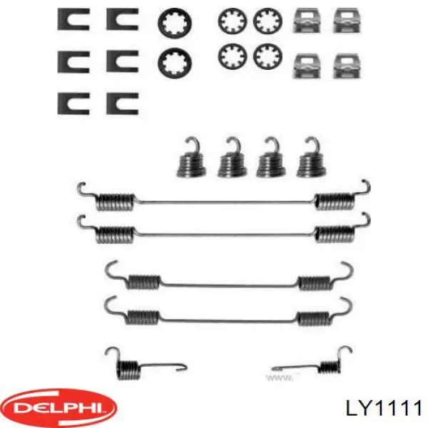 Kit de montaje de zapatas de freno traseras Delphi LY1111 precio, desde 12,54 EUR