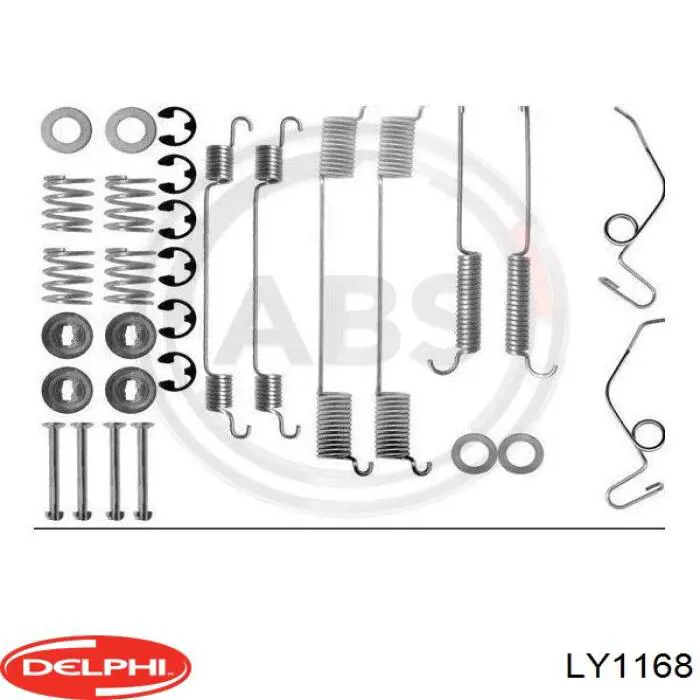 LY1168 Delphi juego de reparación, frenos traseros
