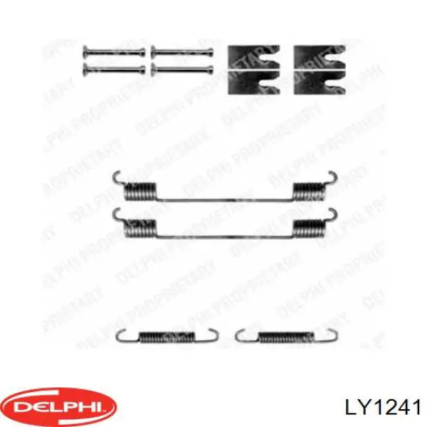 LY1241 Delphi kit de montaje, zapatas de freno traseras