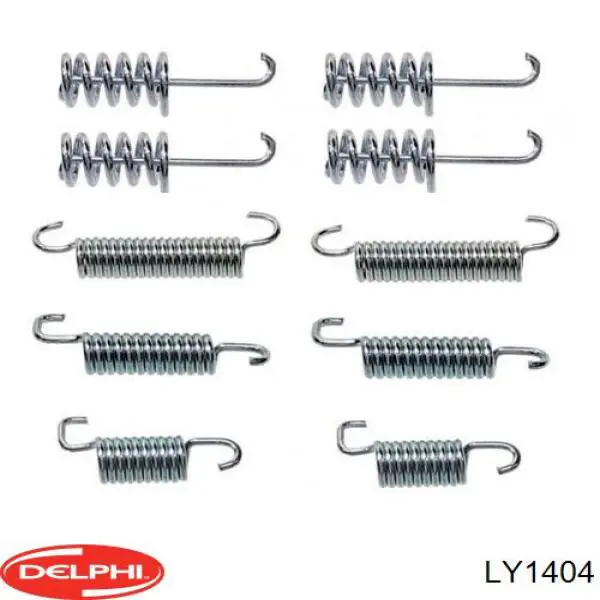 LY1404 Delphi kit de montaje, zapatas de freno traseras