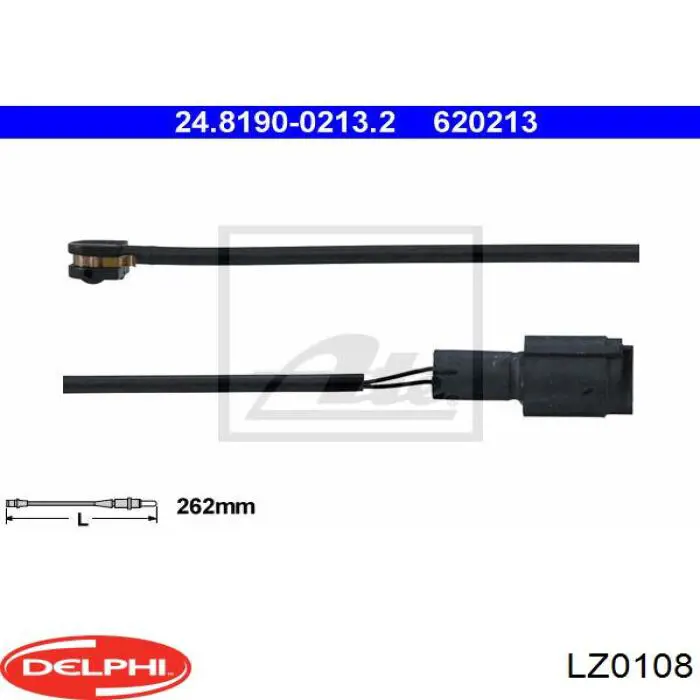 LZ0108 Delphi contacto de aviso, desgaste de los frenos