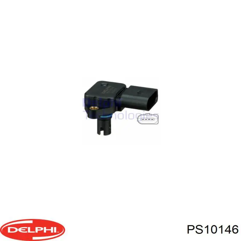 Sensor, presión colector de admisión  Delphi PS10146 precio, desde 34,93 EUR