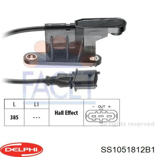SS1051812B1 Delphi sensor de arbol de levas