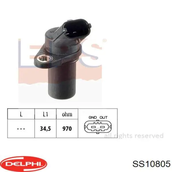 SS10805 Delphi sensor de cigüeñal