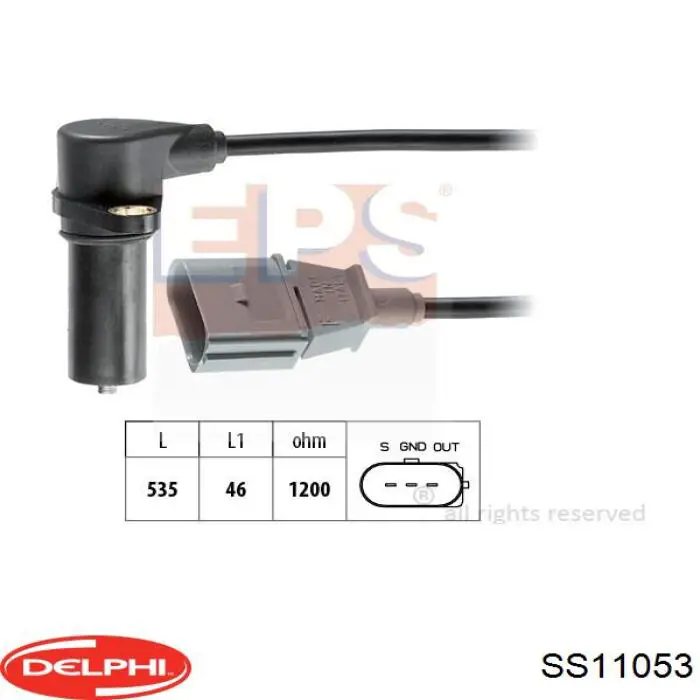 Comprar SS11053 Delphi Sensor de cigüeñal
