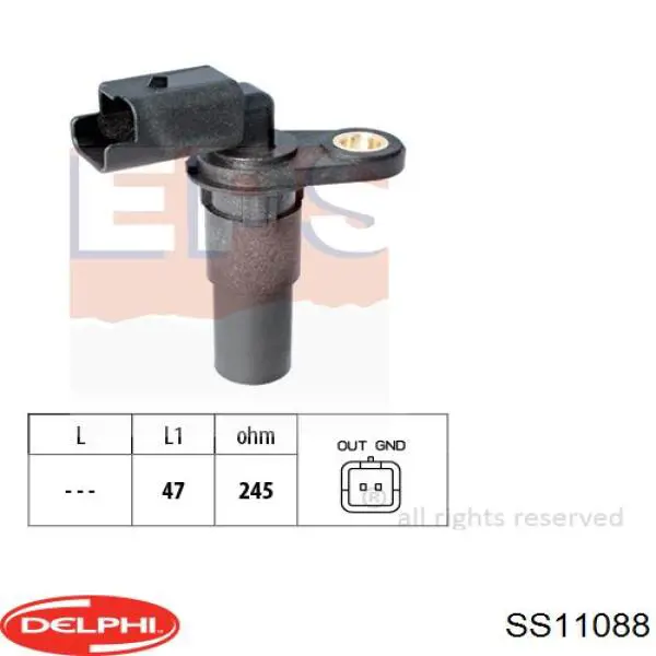 Generador de impulsos, cigüeñal  Delphi SS11088 precio, desde 24,21 EUR