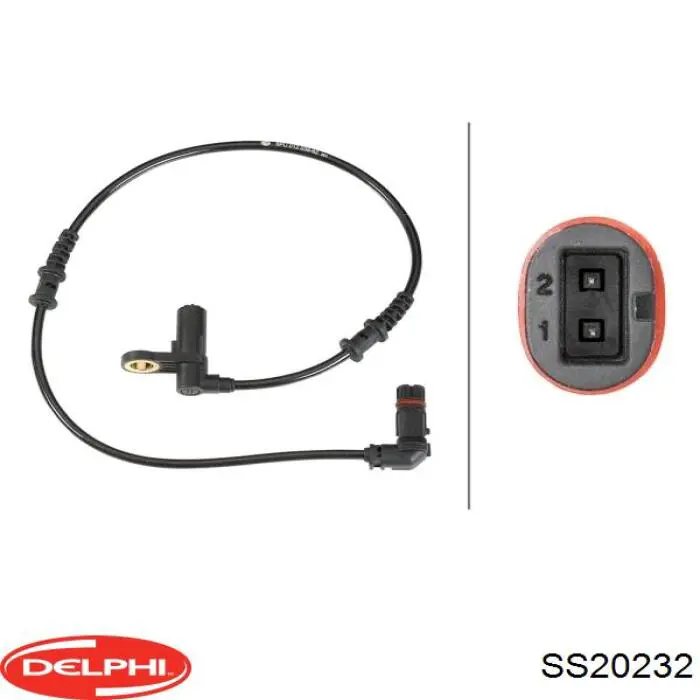 SS20232 Delphi sensor abs delantero