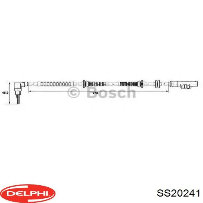 Sensor ABS de rueda delantera Delphi SS20241 precio, desde 27,57 EUR