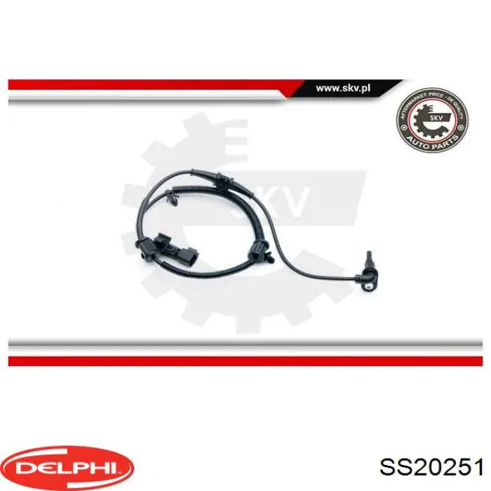 Comprar SS20251 Delphi Sensor revoluciones de la rueda, delantero