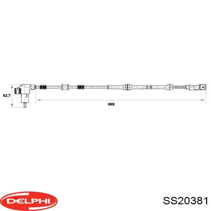 SS20381 Delphi sensor abs trasero