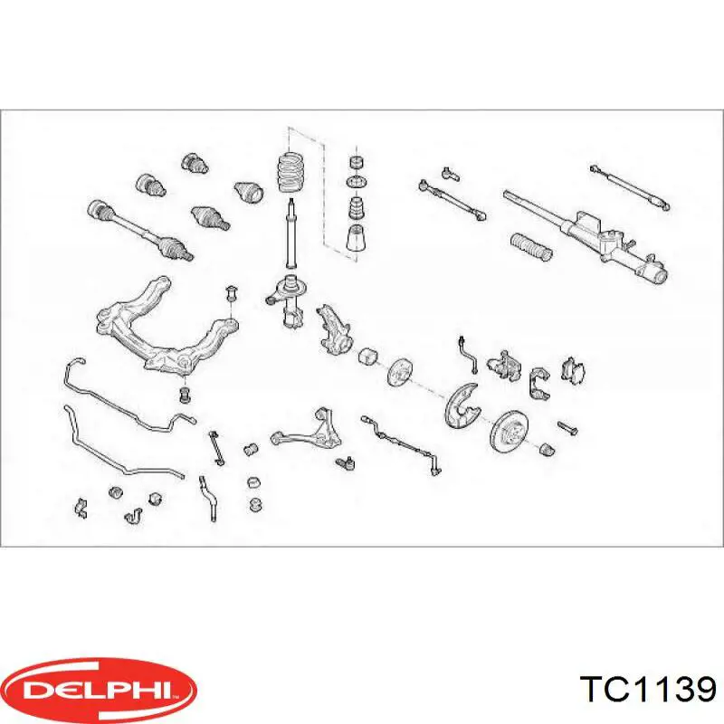 Brazo inferior izquierdo de la suspensión delantera Delphi TC1139 precio, desde 42,15 EUR
