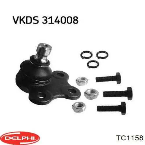 Rótula inferior de suspensión Delphi TC1158 precio, desde 12,21 EUR