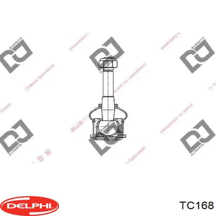 TC168 Delphi rótula de suspensión inferior