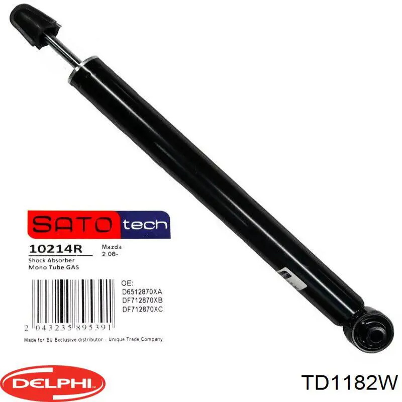 TD1182W Delphi silentblock de brazo suspensión trasero transversal