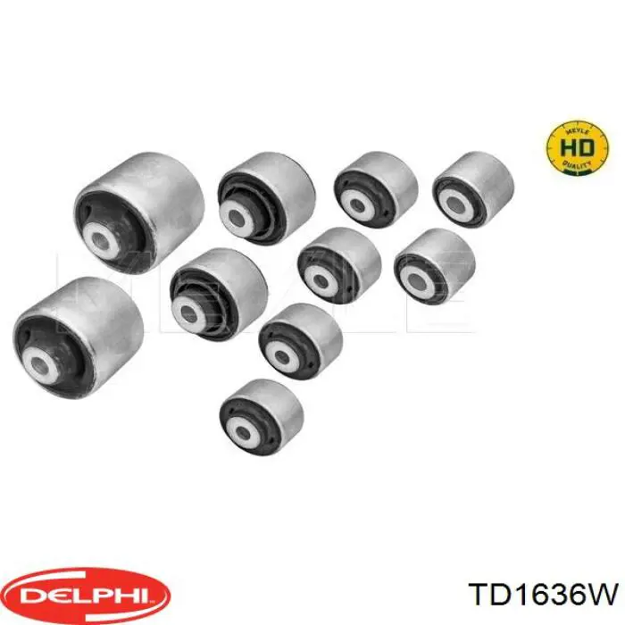 TD1636W Delphi silentblock de brazo de suspensión delantero superior