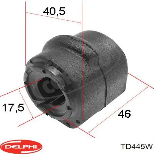 TD445W Delphi casquillo de barra estabilizadora delantera