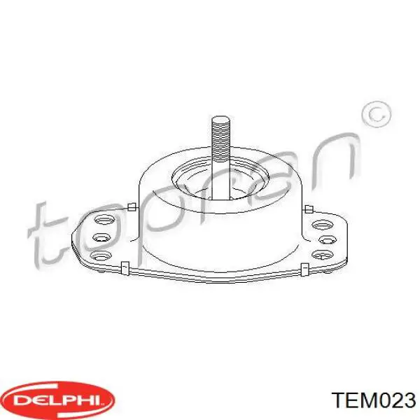 TEM023 Delphi soporte de motor derecho