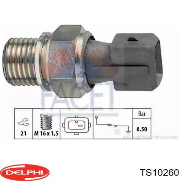 Comprar TS10260 Delphi Sensor de temperatura de agua