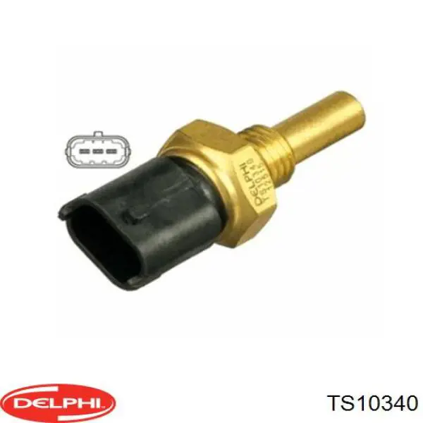 TS10340 Delphi sensor de temperatura del refrigerante