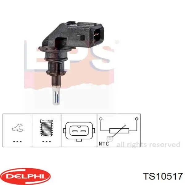 TS10517 Delphi sensor, temperatura del aire de admisión