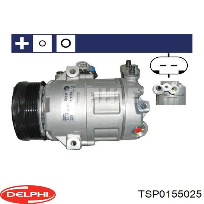 TSP0155025 Delphi compresor de aire acondicionado