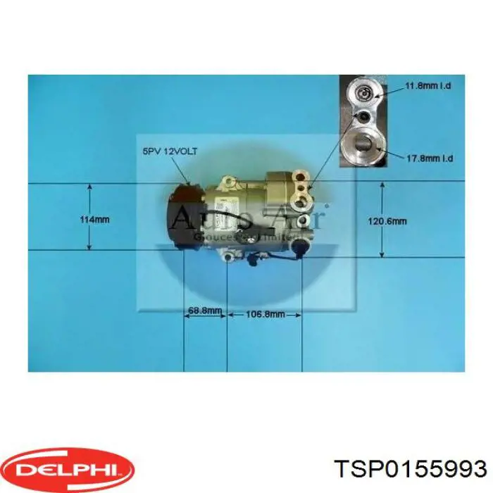 TSP0155993 Delphi compresor de aire acondicionado