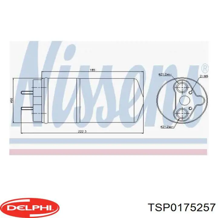 TSP0175257 Delphi receptor-secador del aire acondicionado