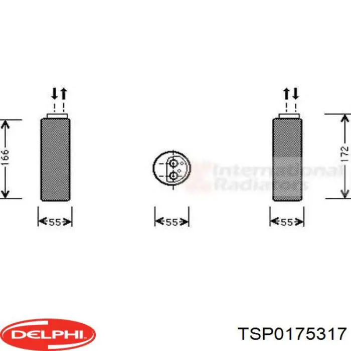 TSP0175317 Delphi filtro deshidratador