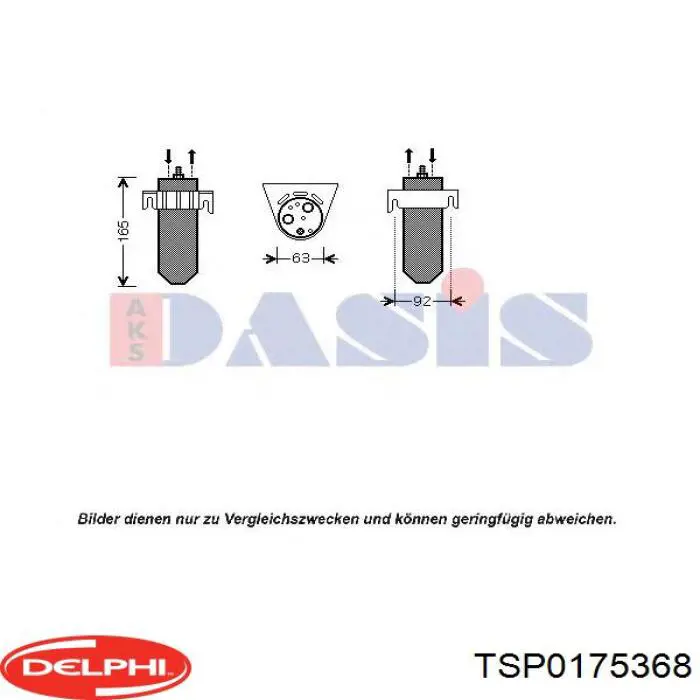 TSP0175368 Delphi receptor-secador del aire acondicionado