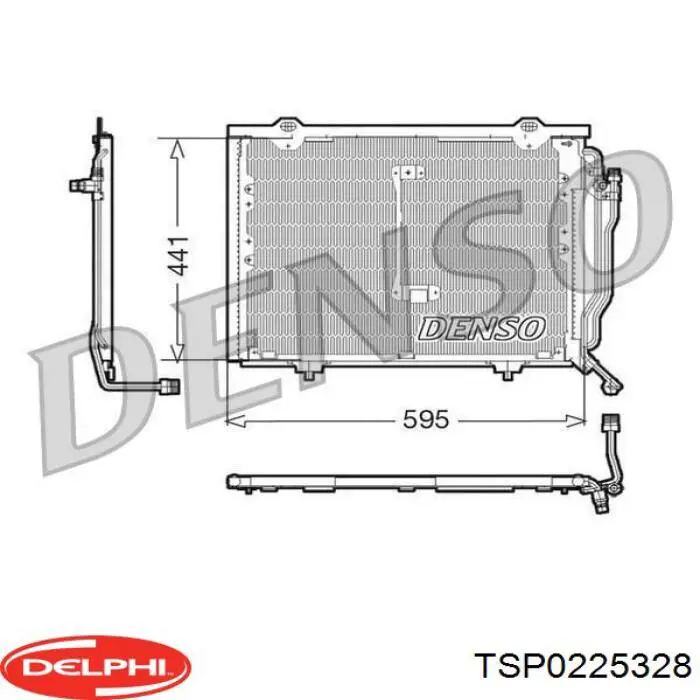 TSP0225328 Delphi condensador aire acondicionado