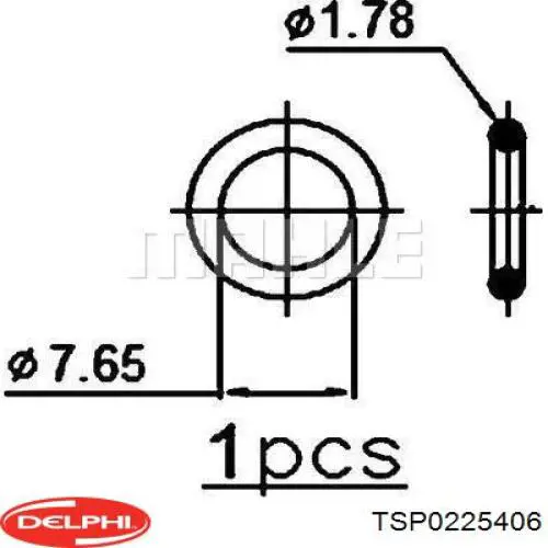 TSP0225406 Delphi condensador aire acondicionado