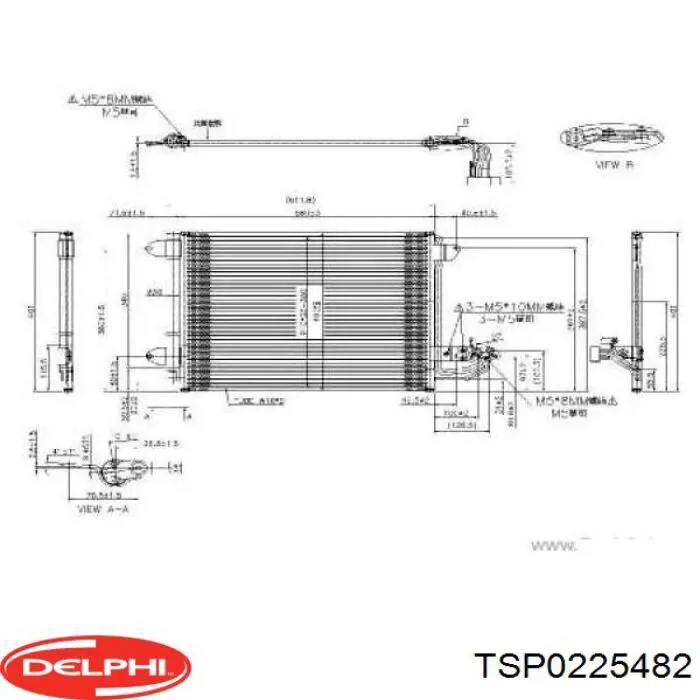 TSP0225482 Delphi condensador aire acondicionado