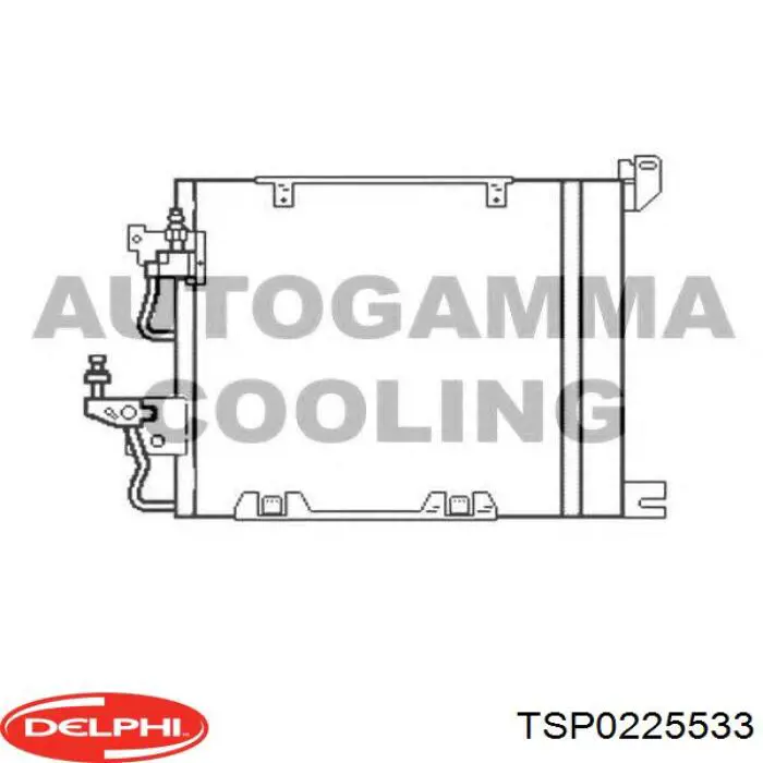 Condensador aire acondicionado TSP0225533 Delphi