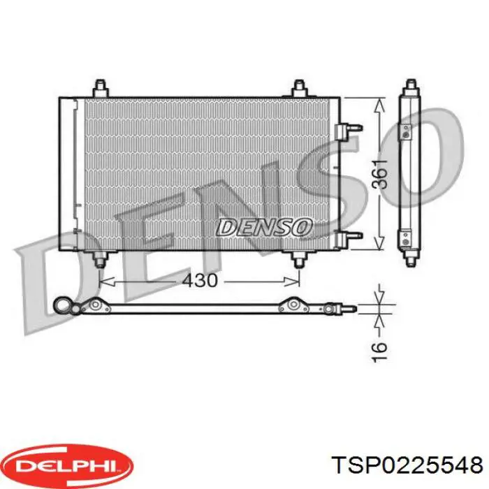Aire acondicionado capacitor Delphi TSP0225548 precio, desde 47,64 EUR