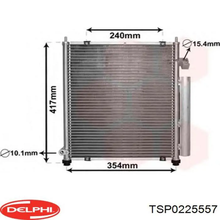 TSP0225557 Delphi condensador aire acondicionado