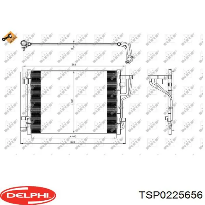 TSP0225656 Delphi condensador aire acondicionado