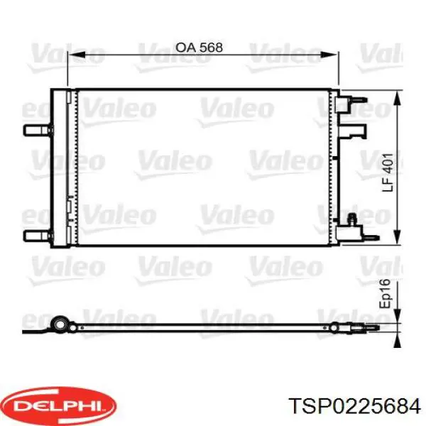 Aire acondicionado capacitor Delphi TSP0225684 precio, desde 111,17 EUR