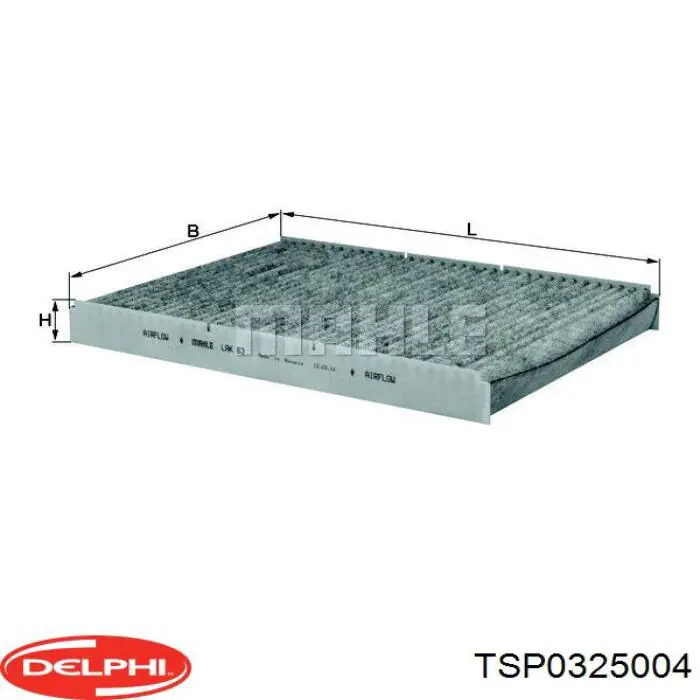 TSP0325004 Delphi filtro habitáculo