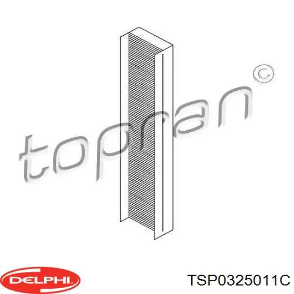 Filtro de cabina Delphi TSP0325011C precio, desde 8,21 EUR