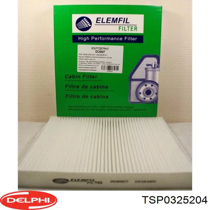 Comprar TSP0325204 Delphi Filtro de aire del habitáculo