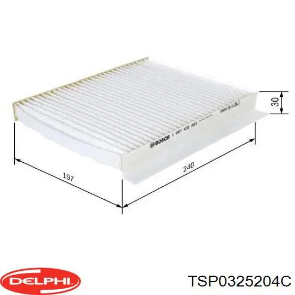 Filtro de polen Delphi TSP0325204C