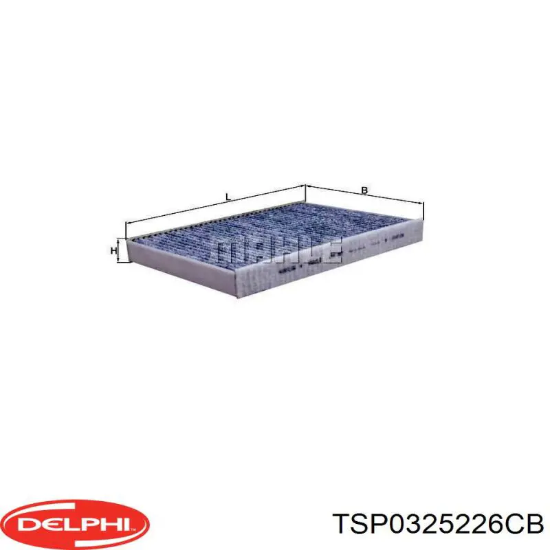 Filtro de habitáculo TSP0325226CB Delphi